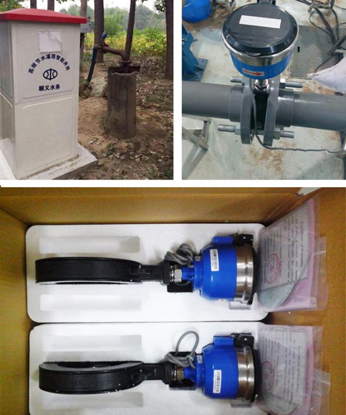 Medidor de água agrícola da irrigação, medidor ultrassônico a pilhas do volume de água IP68